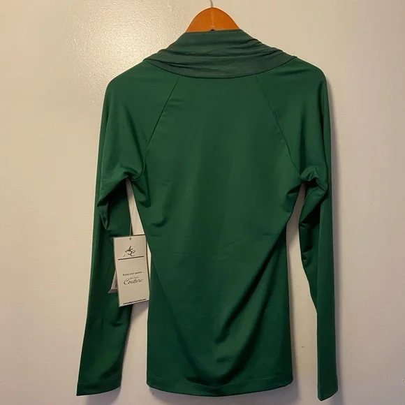 NWT New NFL  New York Jets  Logo Women's Long Sleeve  Tee Shirt Top Green Sz. L - Picture 4 of 5